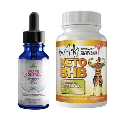Shape Control Weight Management Drops & Keto BHB Dietary Supplement 60 Capsules