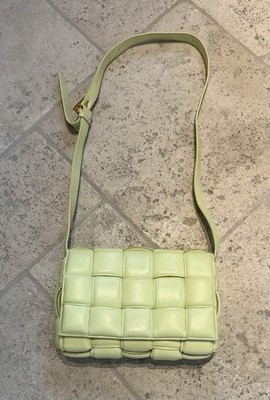 Bottega Veneta Lime Green Padded Cassette Bag AUTHENTIC