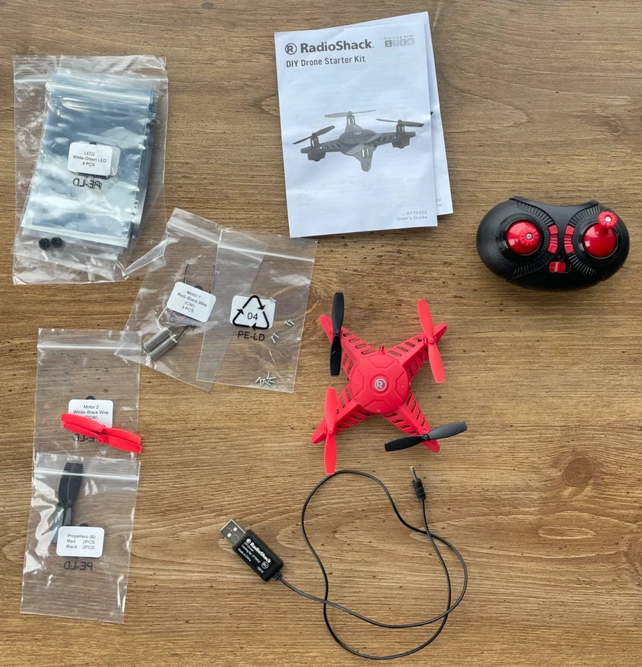 DIY Drone Starter Kit Radio Shack Intermediate 47 Parts RX12 Working - READ - Image 2 of 4