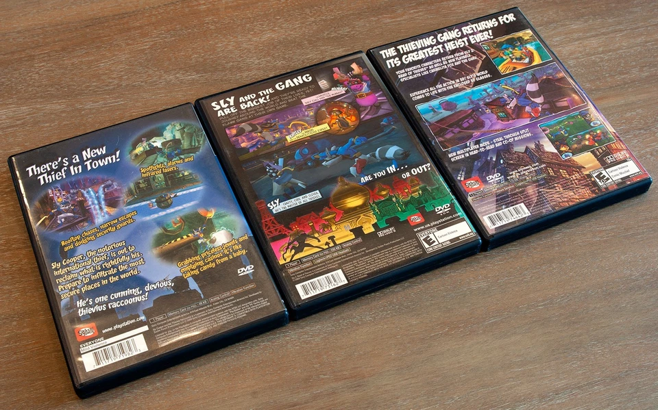 PlayStation 2 PS2 Sly Cooper 1 2 3 Trilogy CIB Complete Black Label 3D Glass NM - Image 2 of 4