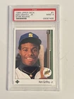 1989 Upper deck ken griffey jr star rookie baseball card #1 graded psa 9