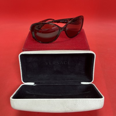 Versace MOD 4221 108/73 Oval Havana Brown Medusa Gold Sunglasses