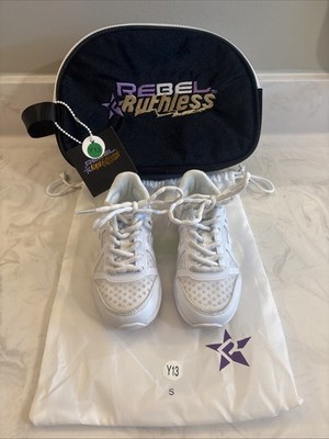 Rebel Ruthless Cheer Shoes Sz Y13 With Case And Dust Bag BRAND NEW NEVER WORN
