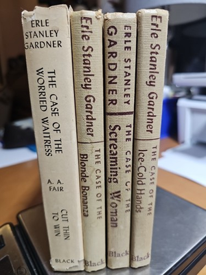 #ad ERLE STANLEY GARDNER Lot of 4 Vintage Detective HC Books 1950s $32.50