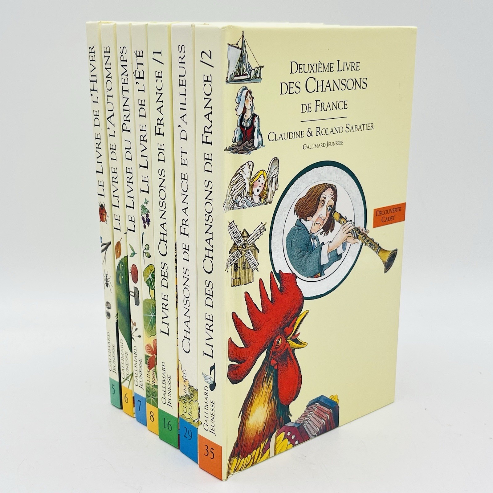 Claudine & Roland Sabatier Gallimard Jeunesse 7 Book Bundle Le Live Du Printemps