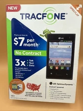 Tracfone LG Optimus Dynamic Android Smartphone NEW  Open Box