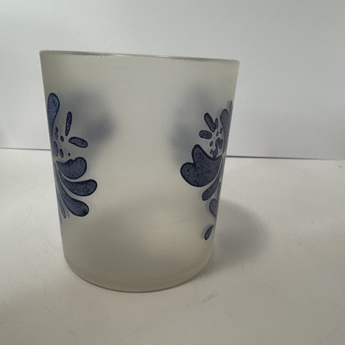Vintage Pfaltzgraff Yorktowne Tumbler Cup 14 oz Blue Floral Made in the USA - 第 12/12 張圖片