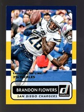 2015 DONRUSS CAREER STAT LINE #137 BRANDON FLOWERS 263/376 SAN DIEGO CHARGERS