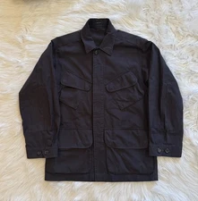 Drake's London Ripstop Jungle Jacket Navy Blue Size 34