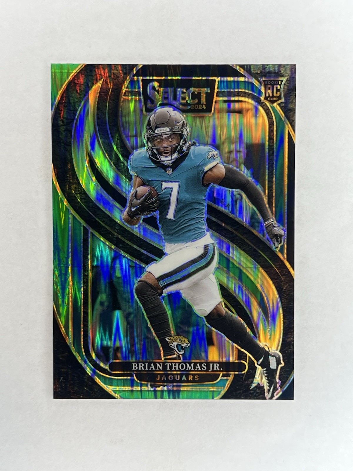 2024 Panini Select - Premier Level Brian Thomas Jr. #143 Black & Green Shock