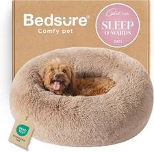 Calming Dog Bed for Small Medium Dogs - Donut Washable Medium