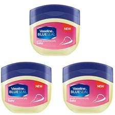 3 x Vaseline Petroleum Jelly Baby Gentle Protective Jelly, 100ml/3.38 oz