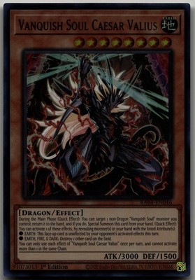 Vanquish Soul Caesar Valius (UR) Ultra Rare Quarter Century Stampede RA04-EN046