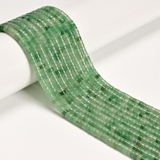 Natural Green Aventurine Heishi Disc Beads Size 2x4mm 15'' Strand