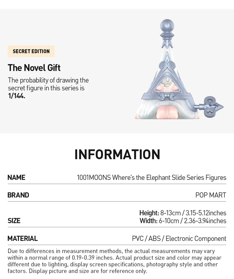 1001moons Where’s The Elephant Slide Series Figures Blind Box Toy Gift Hot - Image 3 of 4