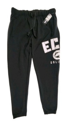 Ecko Unltd Jogger Pants Mens Size Medium Sweatpants Black*White Logo *NWT's