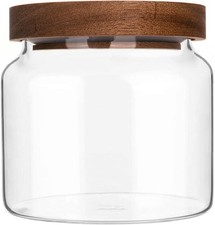 Glass Jar with Lid, 17 FL oz Airtight Glass Storage Jar Glass Food Storage
