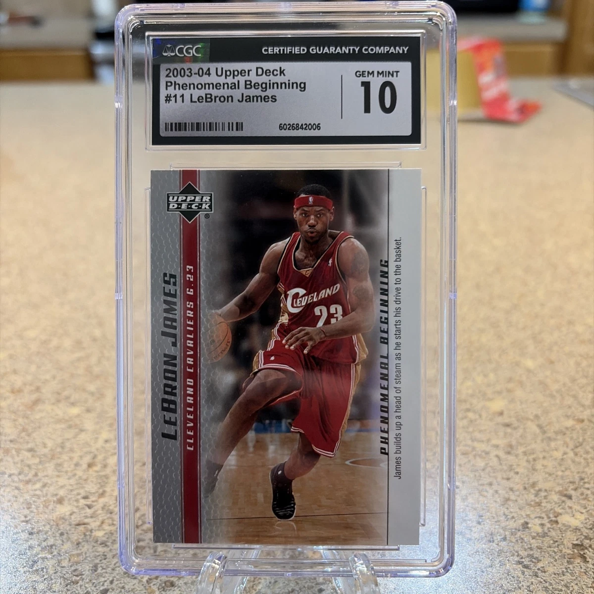 2003-04 Upper Deck Lebron James Phenomenal Beginning Basketball