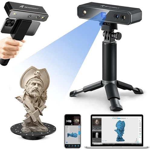 Revopoint Mini tragbarer 3D-Scanner mit flachem Design, Genauigkeit 0,02 mm,EU