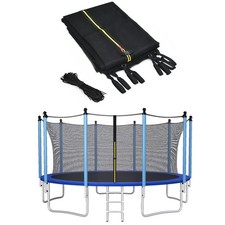 Costway 15' Trampoline Replacement Safety Enclosure Net Weather-Resistant