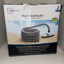 Mainstays MS5602636316003 Cleaning Kit for Pools 2Pcs Teal+Grey+White NEW