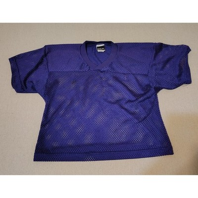 Vintage Practice Wilson Youth Football Jersey Purple Mesh S M Kids Athletic 7