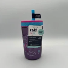 Zak! Kids Unicorn Stainless Steel Insulated Tumbler Cup with Straw 12oz