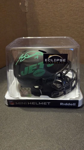 Sam Darnold New York Jets signed eclipse mini helmet Beckett BAS COA