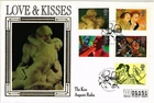 Dr Jim Stamps G.B. Fdc Love And Kisses Silk Cover Collection 12.5 X 18.7 Cm