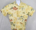 Tommy Bahama 100% Silk Tropical Short Sleeve Button Down Collared Shirt Size S