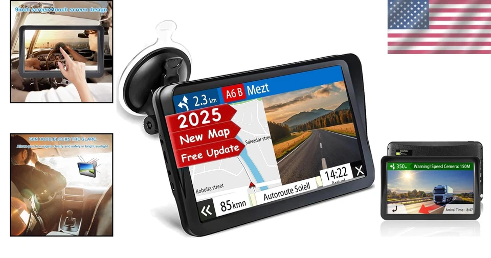 Advanced Truck GPS Navigator with Voice Turn-by-Turn Guidance & Lane Assist - Image 2 of 4