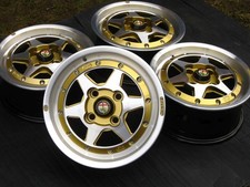2pcs Gotti Rims 6j X 14 4x108 Alfa Romeo Spider 105 80s Rare Wheels Bbs Gold 2pcs Gotti Rims 6j X 14 4x108 Alfa Romeo Spider 105 80s Rare Wheels Bbs Gold