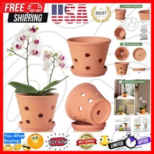 Versatile 6-Inch Terracotta Planter Pots with Saucers for Indoor & Outdoor Use