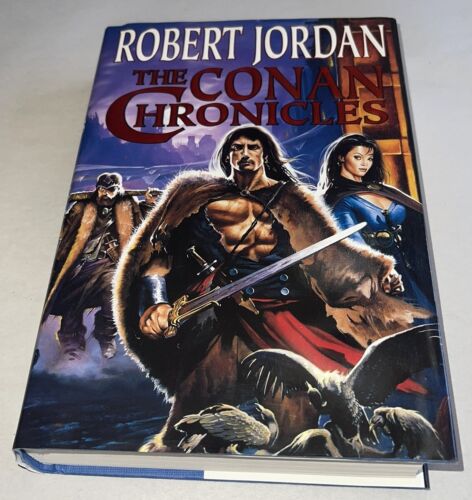 The Conan Chronicles Robert Jordan 1ère édition 1ère impression couverture rigide HCDJ EUC - Photo 1/7