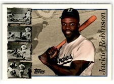 JACKIE ROBINSON 1996 Topps 42 Baseball MLB Card Dodgers HOF FREE SHIP!