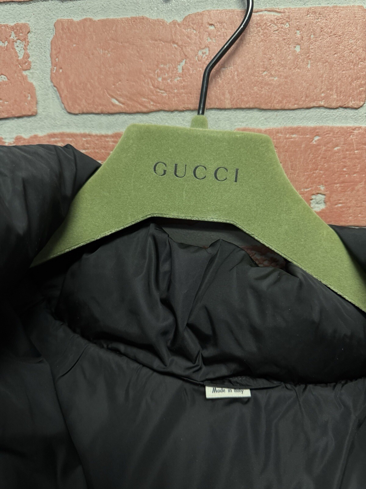 Gucci Puffer Monogram Jacket Nylon Black 100% Aut… - image 17