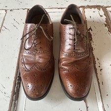 Jos A Bank Men Brown Leather Lace Up Oxford Dress Wing Tip Sz 10