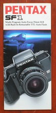 ASAHI PENTAX SF1 SALES BROCHURE, 40 PAGES, WRITING ON FRONT COVER/156923