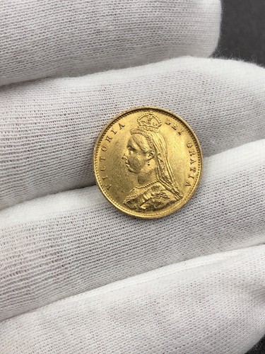 1887 Gold Victoria Jubilee Head Half Sovereign Shield-back - Picture 3 of 9