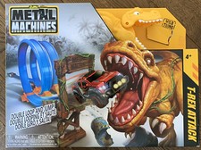 Zuru Metal Machines T-Rex Attack Take on the Double Loop Toy Car Track
