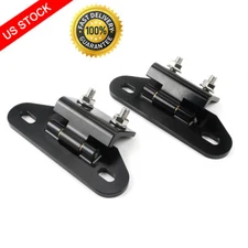 Pair Billet Aluminum Rear Hatch Hinges Black For 1982-1992 Camaro Firebird