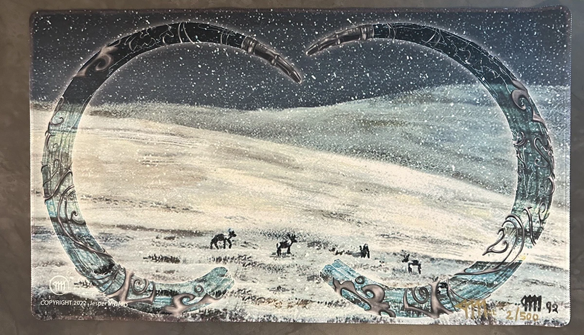 Jesper Myrfors MTG Limited Edition Tundra Playmat SIGNED NUMBERED 2/500 #2