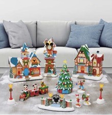 Disney Holiday Village Christmas Train Wagon W mini mouse Disney Holiday Village Christmas Train Wagon W mini mouse