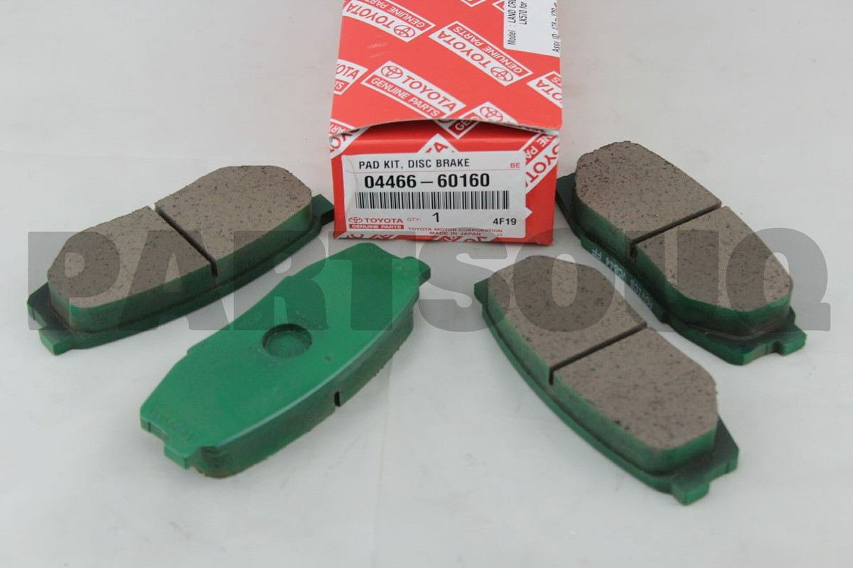 0446660160 Genuine Toyota PAD KIT, DISC BRAKE, REAR 04466
