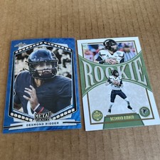 DESMOND RIDDER RC 2022 Leaf Metal BLUE #P-DR1 & Legacy Draft #144 Falcons (d4)