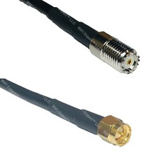 RFC240UF MINI UHF FEMALE to SMA MALE Coax RF Cable USA-Ship Lot
