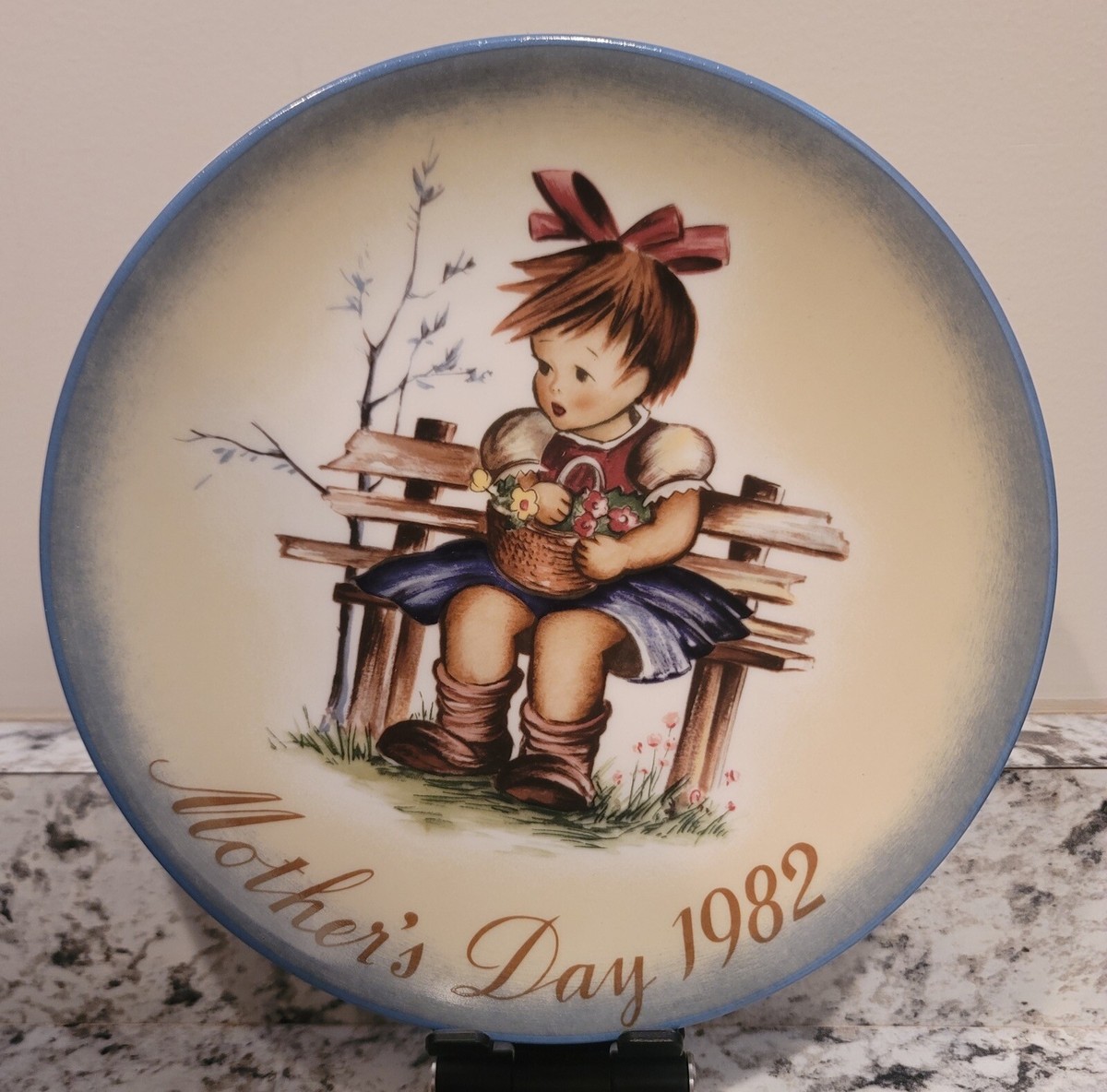 Schmid The Flower Basket Mothers Day 1982 Collector Plate! | eBay
