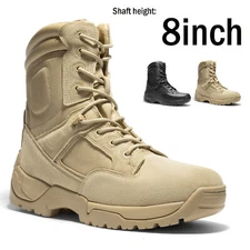 Men's Military Tactical Work Boots Hiking Motorcycle Combat Boots Shoes 8-13