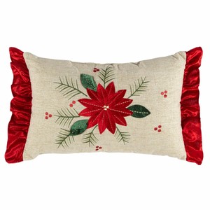 red oblong throw pillows