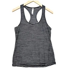 90 Degree By Reflex Racerback Tank Top Woman's LARGE Black Yoga Workout Soft